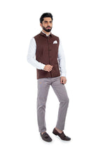 Load image into Gallery viewer, COLLAR TEXTURED WAITSCOAT