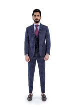 Load image into Gallery viewer, THREE -PC CHECKERED SUIT