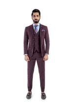 Load image into Gallery viewer, THREE -PC TEXTURED SUIT