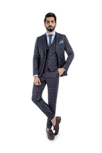 Load image into Gallery viewer, THREE-PC CHECKRED SUIT